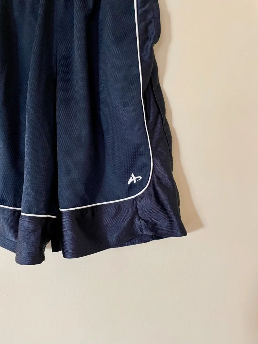 athletech. Navy Blue polyester shorts, Athletic shorts